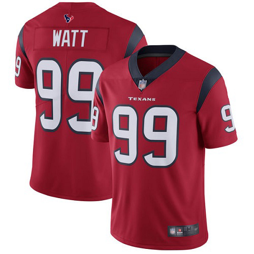 Houston Texans Limited Red Men J J Watt Alternate Jersey NFL Football 99 Vapor Untouchable